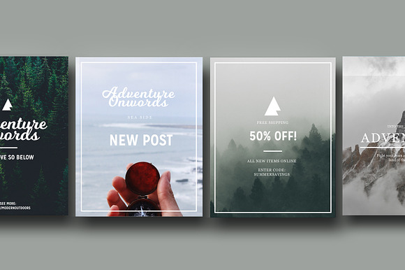 Modern Outdoors - Social Media Pack in Instagram Templates - product preview 1