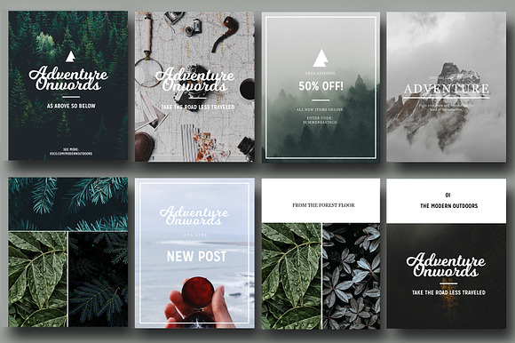 Modern Outdoors - Social Media Pack in Instagram Templates - product preview 3