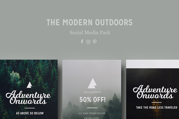 Modern Outdoors - Social Media Pack in Instagram Templates - product preview 5
