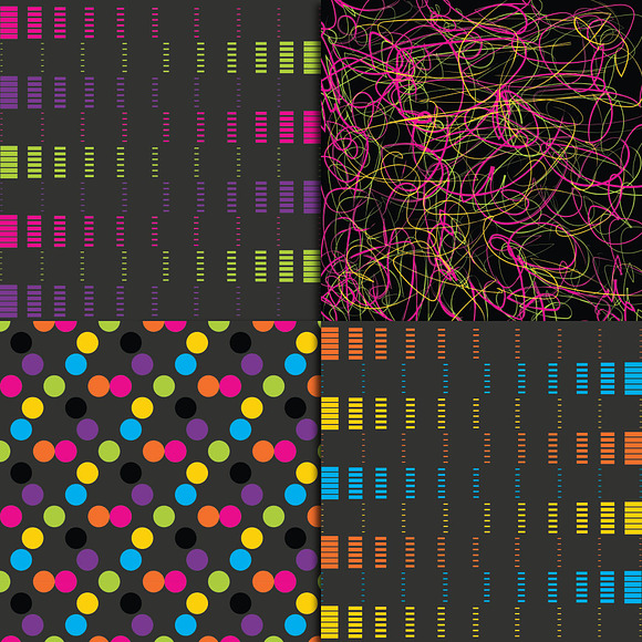 Neon Digital Paper in Textures - product preview 1