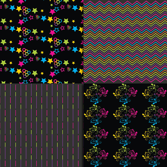 Neon Digital Paper in Textures - product preview 3