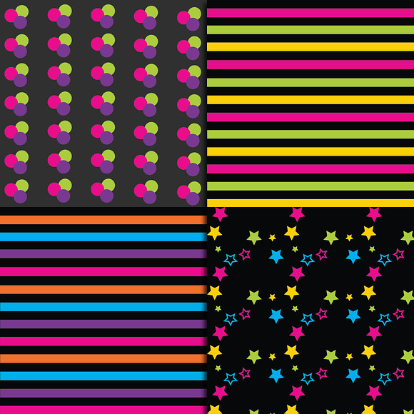 Neon Digital Paper in Textures - product preview 4