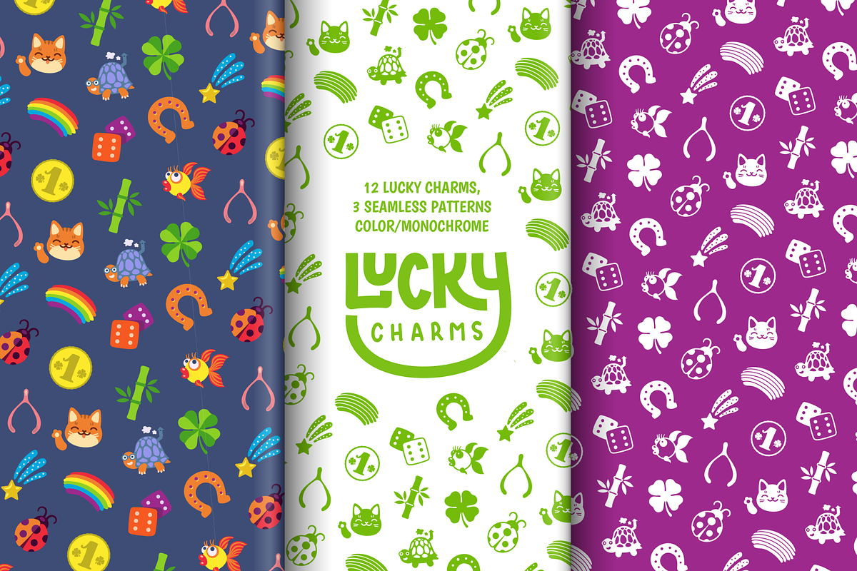 Lucky Charms Icons And Pattern in Graphics - product preview 8