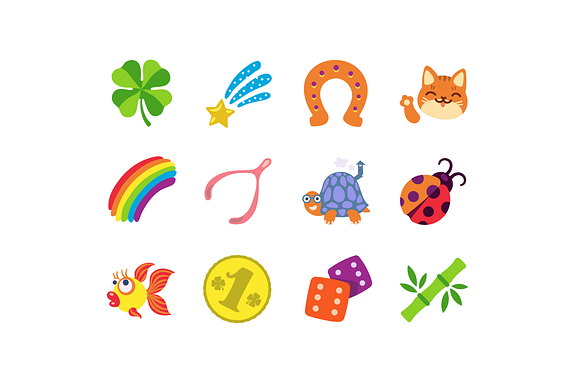 Lucky Charms Icons And Pattern in Graphics - product preview 1
