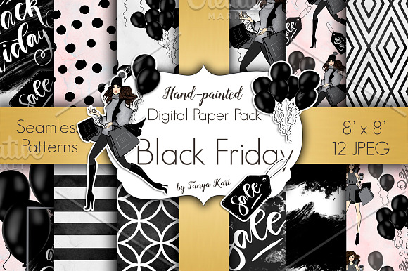 Black Friday Hand Painted Design Kit in Illustrations - product preview 5