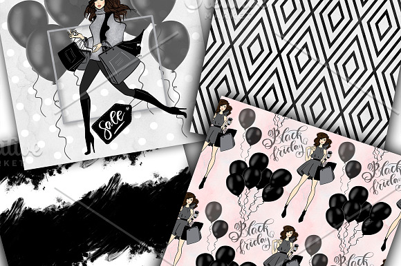 Black Friday Hand Painted Design Kit in Illustrations - product preview 8