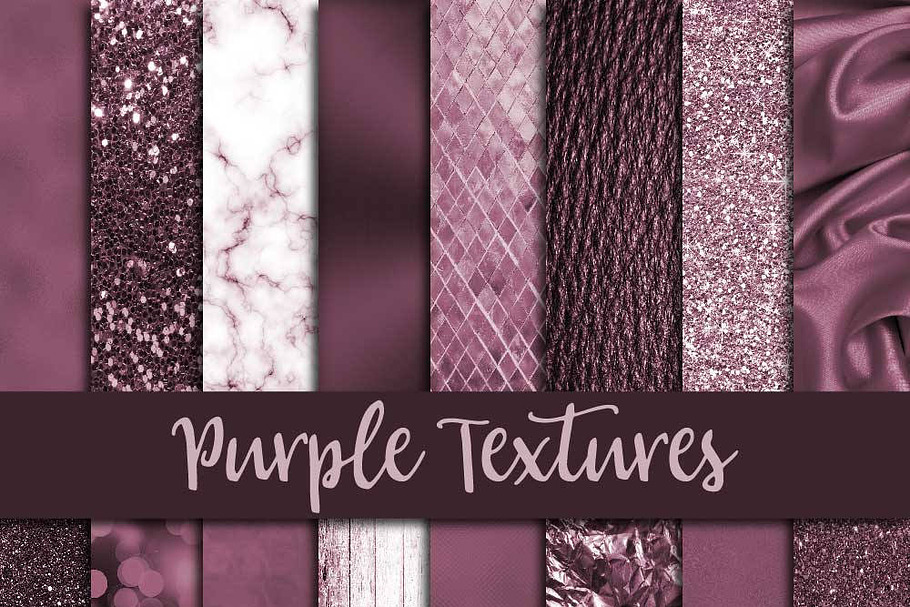 Purple Textures Digital Paper in Textures - product preview 8