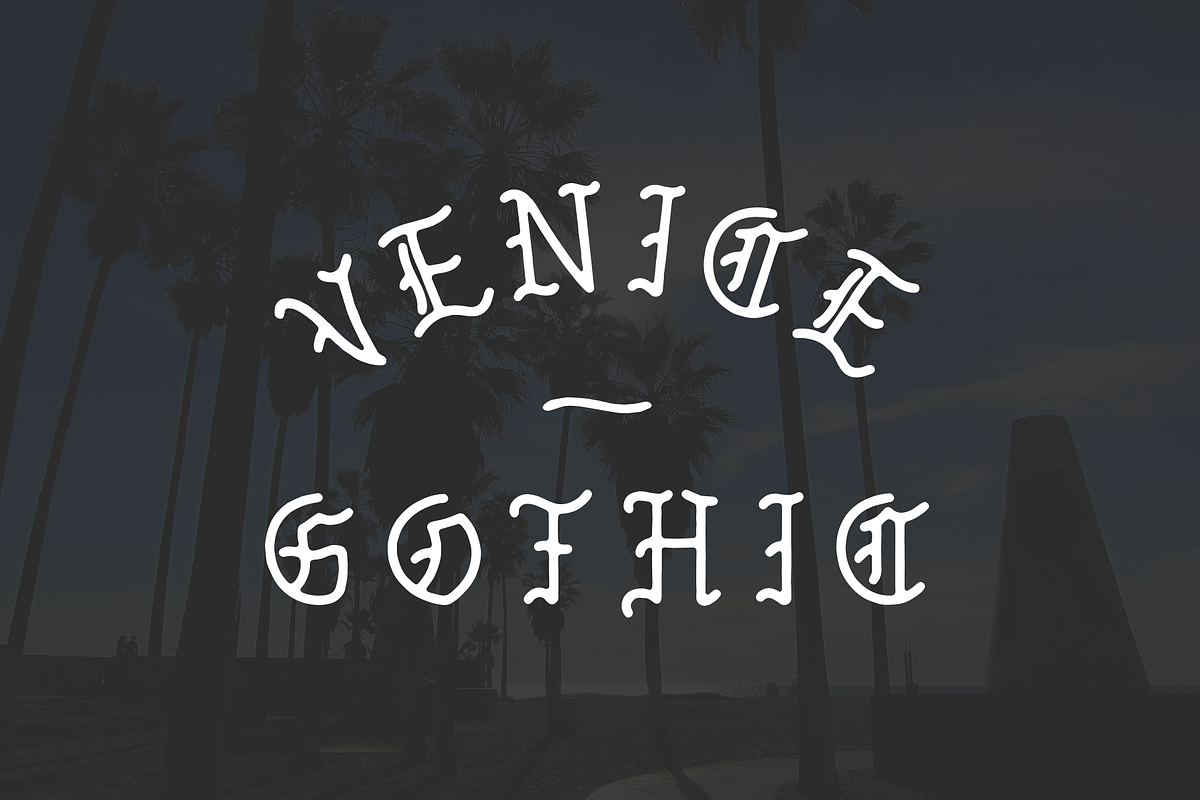 Venice Gothic - A Monoline Typeface in Gothic Fonts - product preview 8