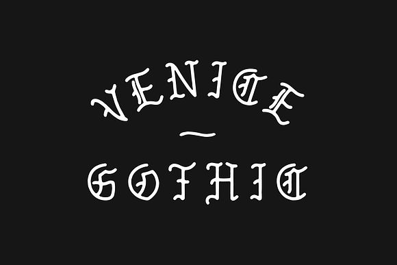 Venice Gothic - A Monoline Typeface in Gothic Fonts - product preview 1
