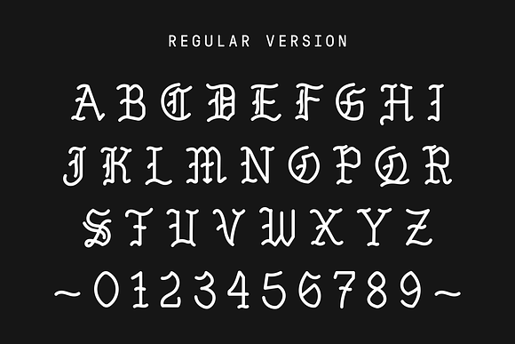 Venice Gothic - A Monoline Typeface in Gothic Fonts - product preview 2