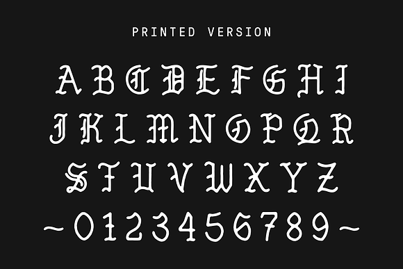 Venice Gothic - A Monoline Typeface in Gothic Fonts - product preview 3