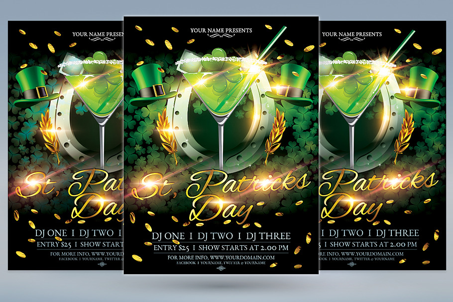 St Patricks Day in Flyer Templates - product preview 8