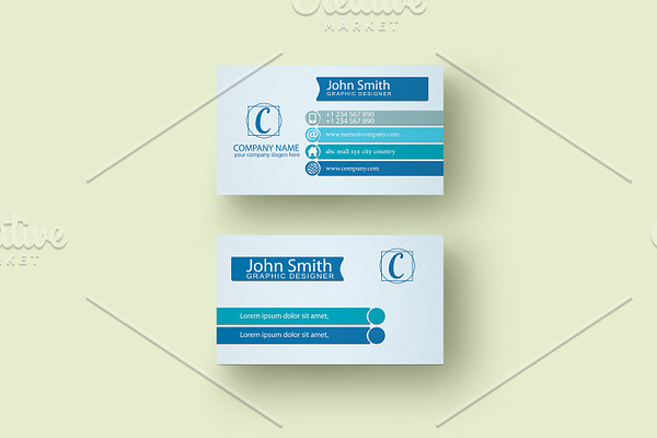 Business Card With Multiple Color 