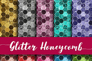 Glitter Honeycomb Digital Paper