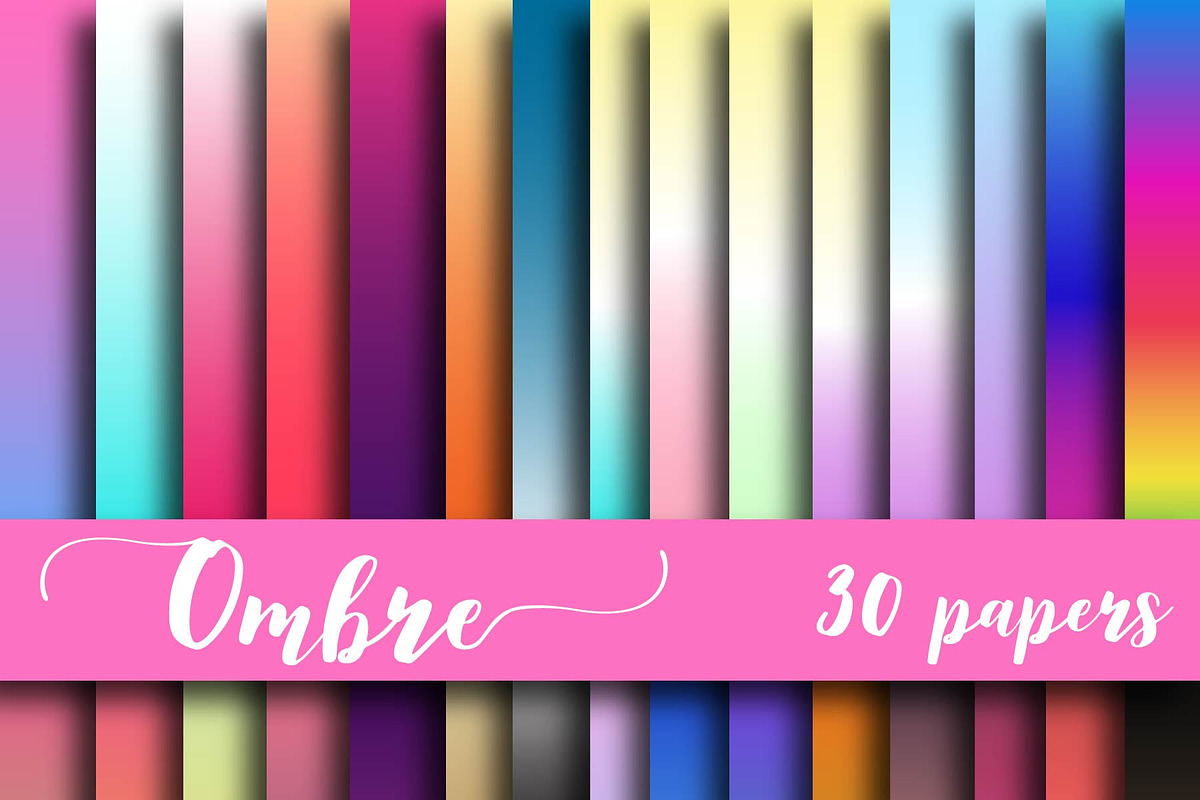 Ombre Digital Paper in Textures - product preview 8