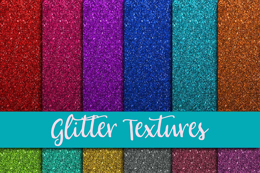 Glitter Digital Paper in Textures - product preview 8