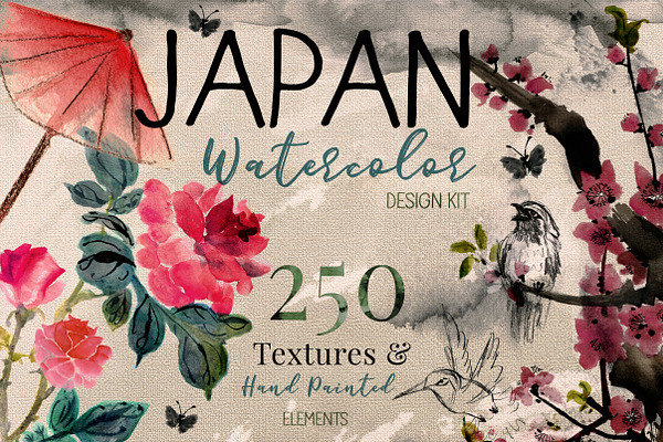Japanese Flower art & Design Bundle