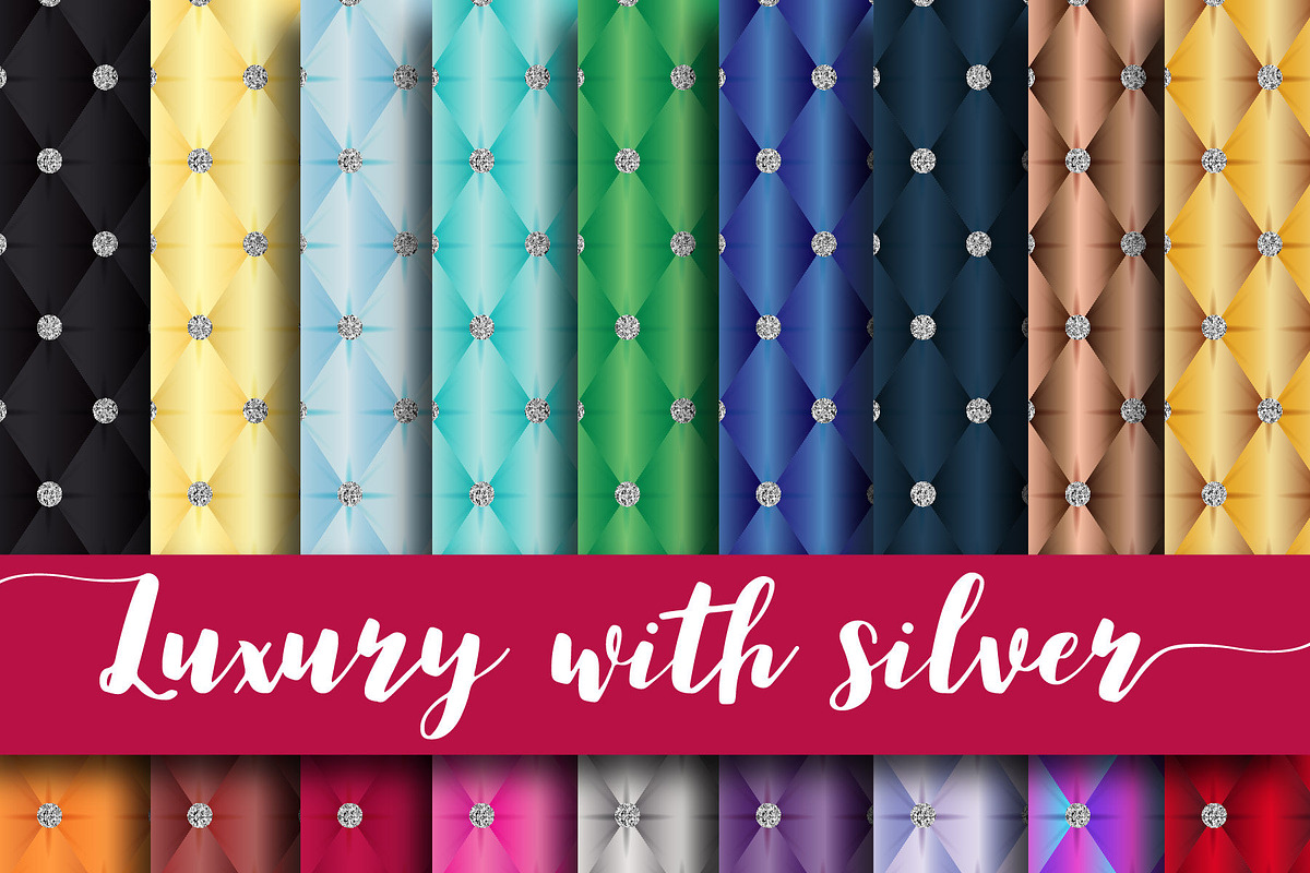 Luxury with Silver Digital Paper in Textures - product preview 8