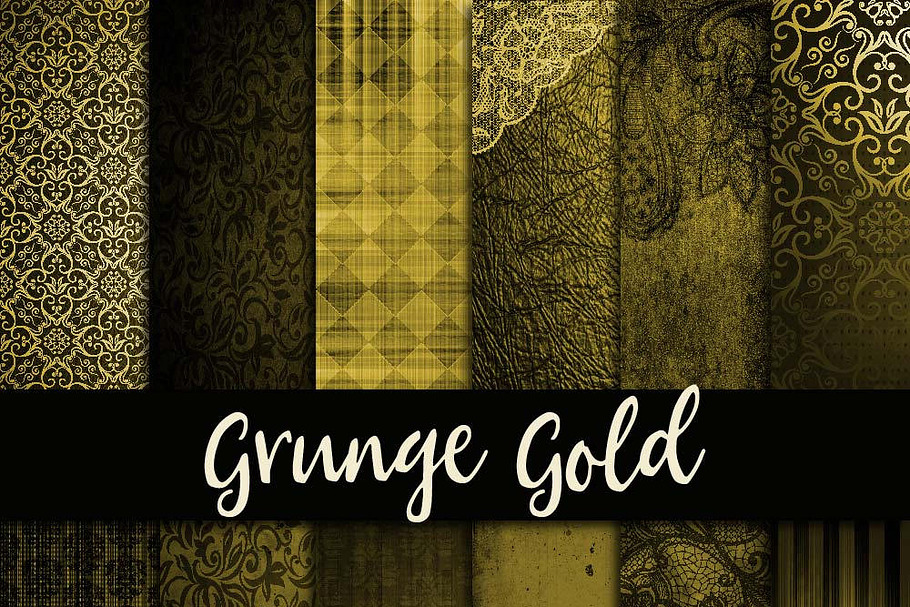 Grunge Gold Digital Paper