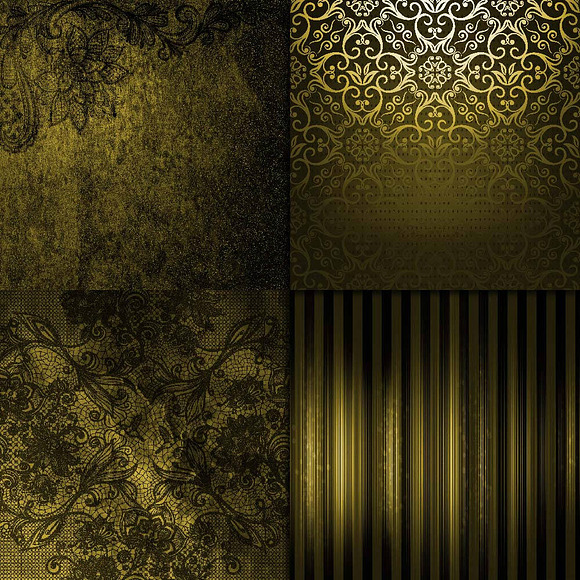 Grunge Gold Digital Paper in Textures - product preview 1