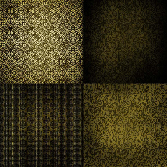 Grunge Gold Digital Paper in Textures - product preview 3