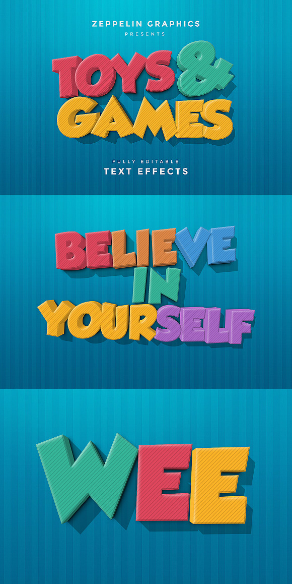 3D Text Effects Bundle Vol.3 in Photoshop Layer Styles - product preview 78