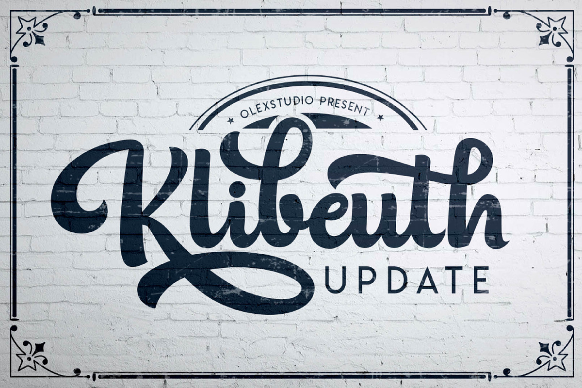 KLIBEUTH script - update in Script Fonts - product preview 8