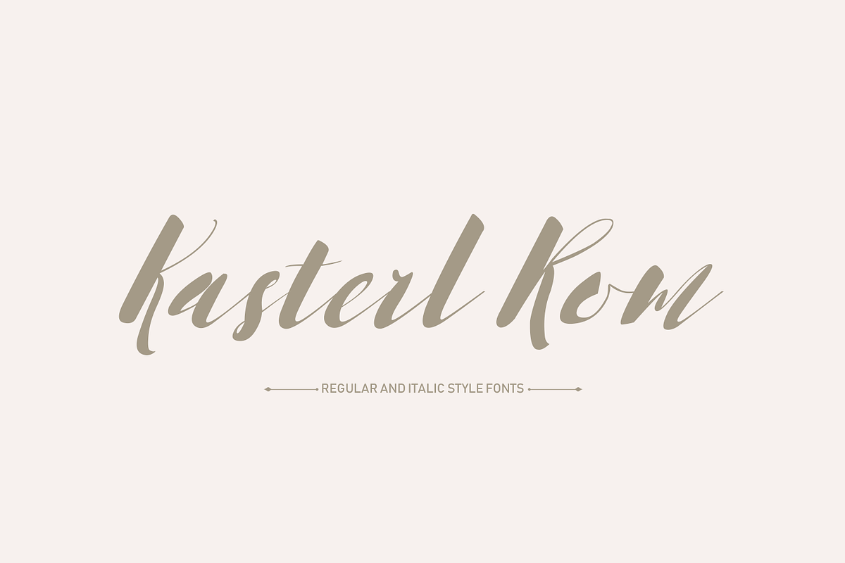 Kasterl Rom Script in Script Fonts - product preview 8