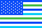 American flag blue colors 