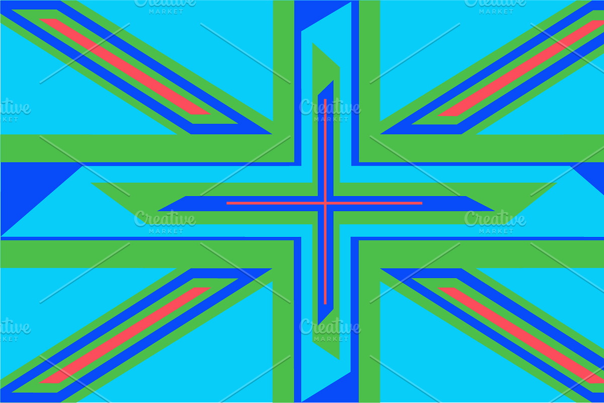 British flag background icon modern  in Graphics - product preview 8