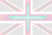 British flag light colors 