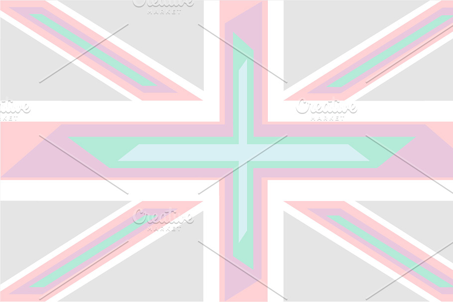 British flag light colors  in Graphics - product preview 8