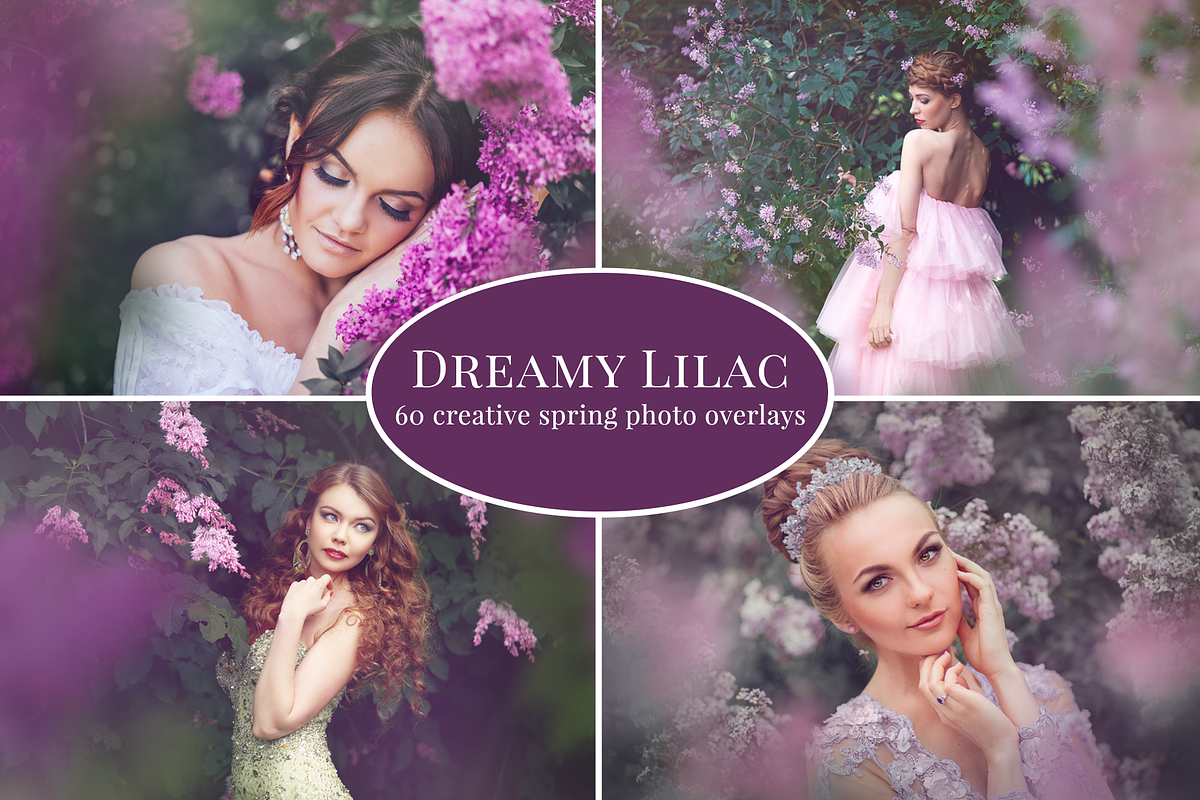 Dreamy Lilac photo overlays in Photoshop Layer Styles - product preview 8