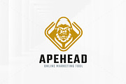 Ape Head Logo Template