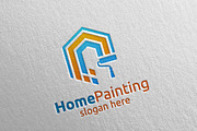 Home Painting Vector Logo Design 11