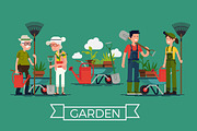 Flat Characters: Gardeners