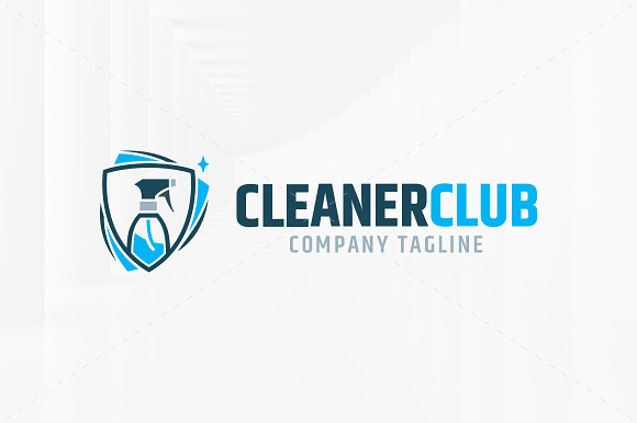 Cleaner Club Logo Template in Logo Templates - product preview 1