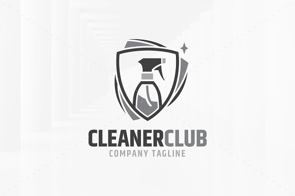 Cleaner Club Logo Template in Logo Templates - product preview 4
