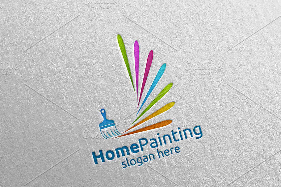 Splash Painting Vector Logo Design in Logo Templates - product preview 8
