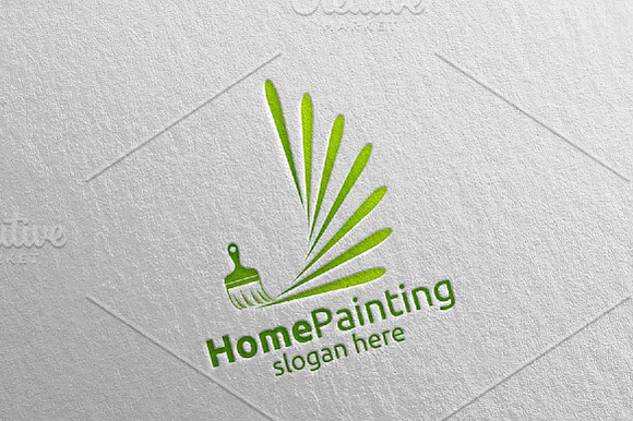 Splash Painting Vector Logo Design in Logo Templates - product preview 1