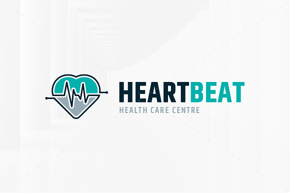 Heart Beat Logo Template in Logo Templates - product preview 3