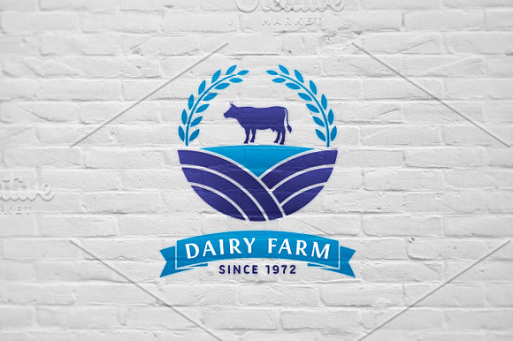 Dairy Farm Logo in Logo Templates - product preview 1