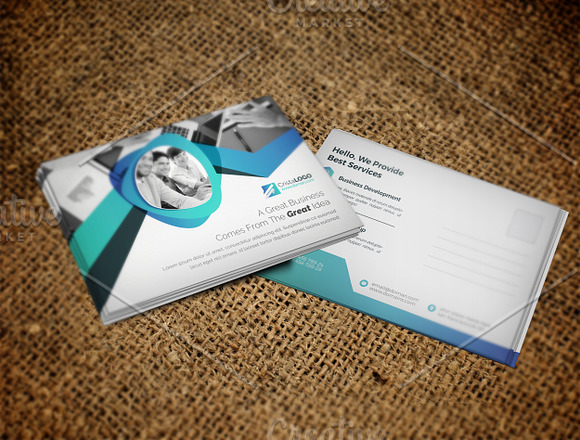 Corporate Postcard in Postcard Templates - product preview 3