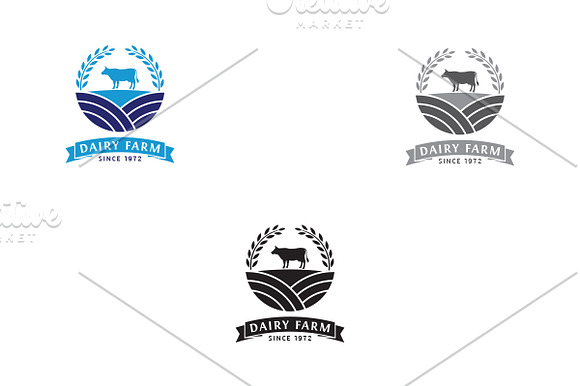 Dairy Farm Logo in Logo Templates - product preview 3