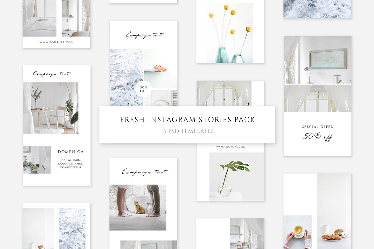 Fresh Instagram Stories Pack in Instagram Templates - product preview 8