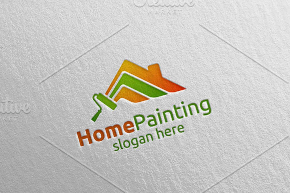 Home Painting Vector Logo Design 12 in Logo Templates - product preview 2