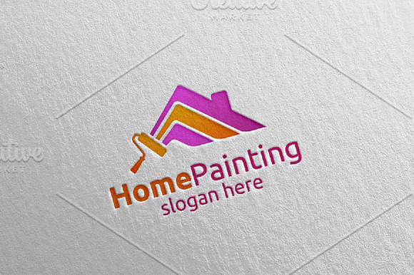 Home Painting Vector Logo Design 12 in Logo Templates - product preview 3