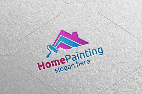 Home Painting Vector Logo Design 12 in Logo Templates - product preview 4