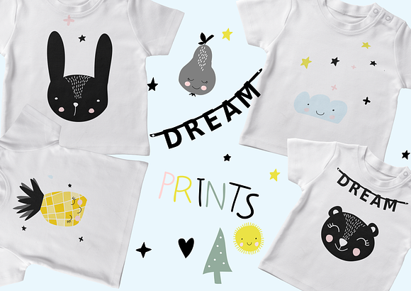 Scandinavian style kids set in Illustrations - product preview 1