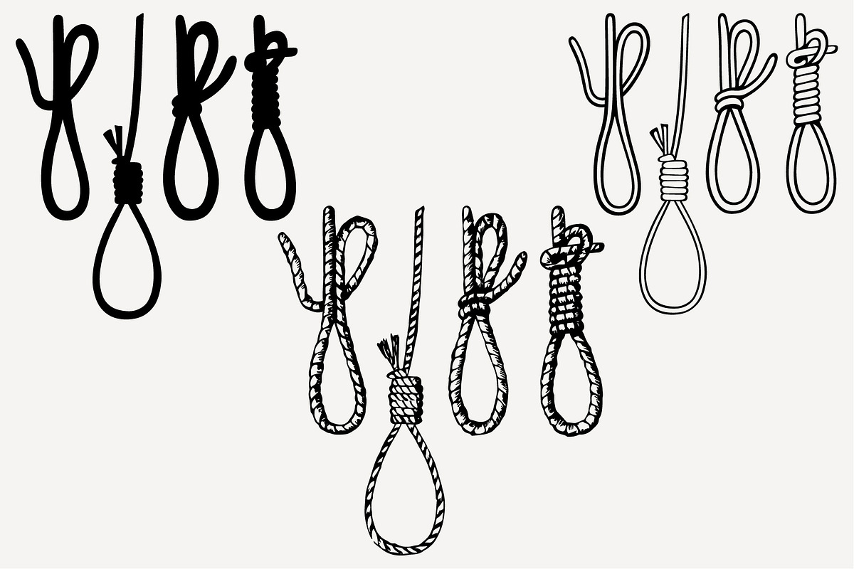 noose set vector SVG PNG DXF  in Objects - product preview 8